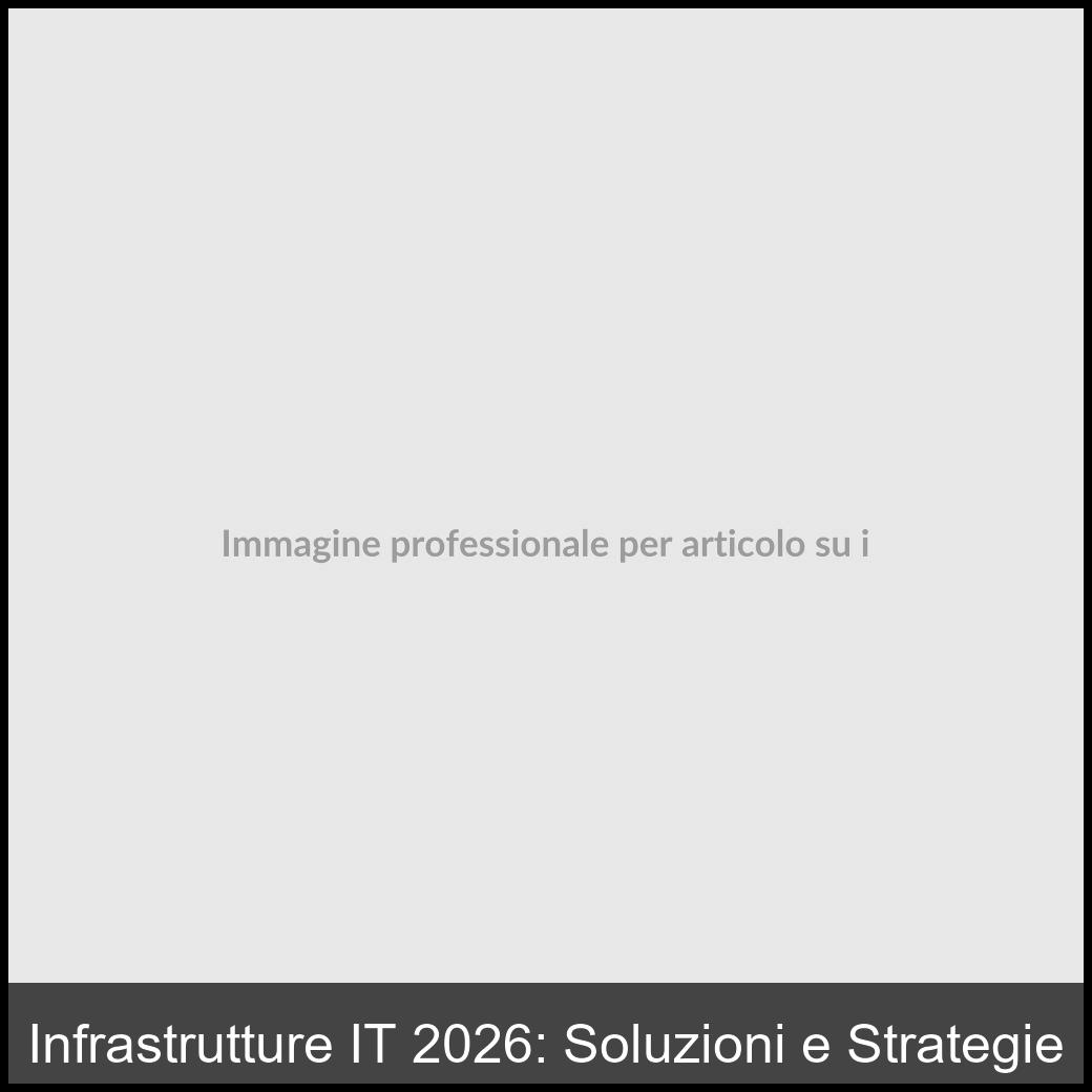 infrastrutture it 2026-1
