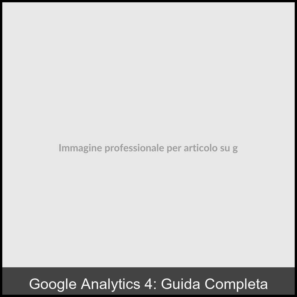 Google Analytics 4: Guida Completa - Culture Digitali srl