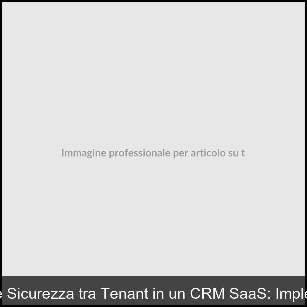 tenant isolation security CRM SaaS-1
